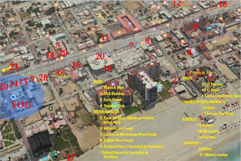 Lovely 1 Downtown Studio Rosarito Exterior foto